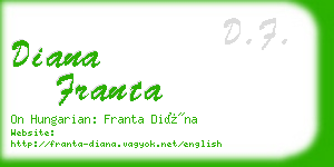 diana franta business card